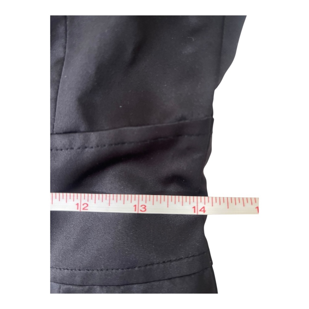 White House Black Market Black Trench Coat Size 00 - Picture 11 of 16